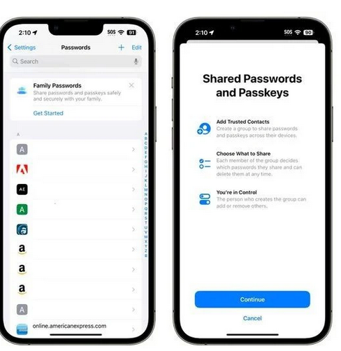 淮滨苹果维修网点分享iOS17如何通过iCloud钥匙串向好友分享密码 