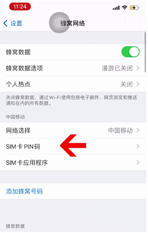 淮滨苹果14维修网分享如何给iPhone14的SIM卡设置密码 