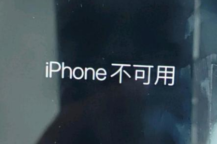 淮滨苹果服务网点分享锁屏界面显示“iPhone 不可用”如何解决 